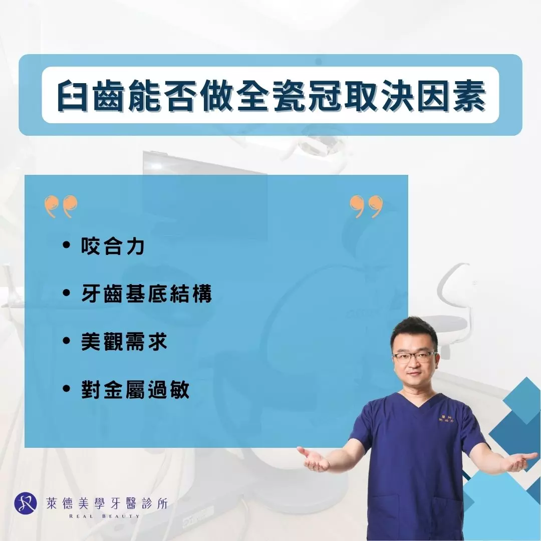 臼齒能否做全瓷冠取決因素
