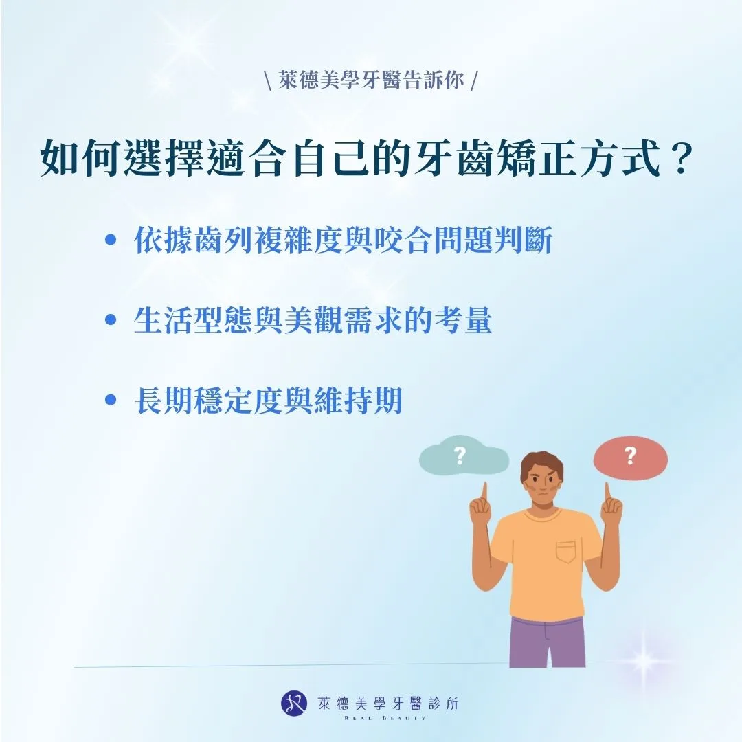 如何選擇適合自己的牙齒矯正方式？